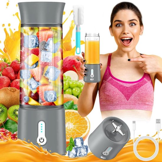 Draagbare mini-sapcentrifuge, volautomatisch, elektrisch, voor smoothies en smoothies van Merkloos — afbeelding 5