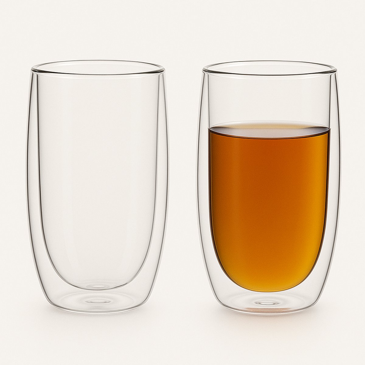 Bricard Dubbelwandige Glazen - 400ml - 2 Stuks - Koffieglas - Latte Macchiato Glazen