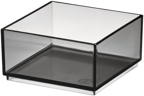 Système de rangement à tiroirs, organisateur de tiroirs de coiffeuse Sarah Tanno Signature Series, combine une unité d'organisation de dressing en plastique, gris