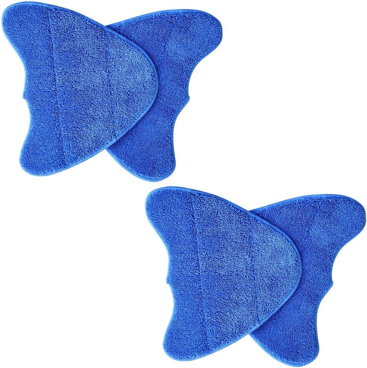4-pack microfiber stoompad - pads voor Vax stoomreiniger - blauwe stoompads