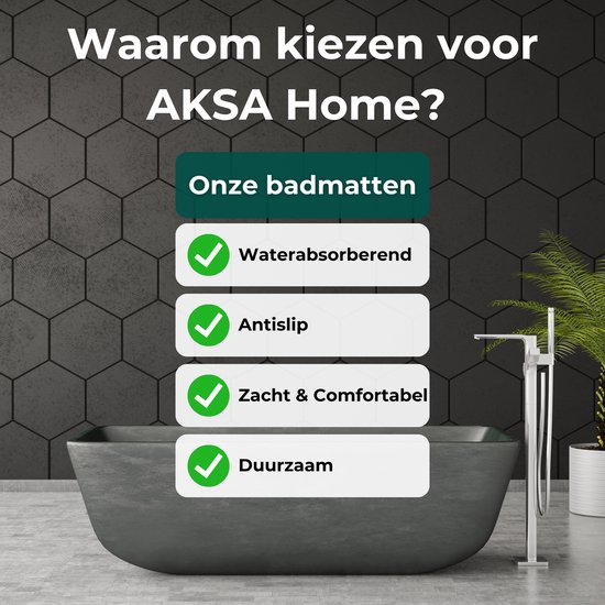 HOME ZEN HOUSEHOLD LINEN Badmat, zacht, dicht en absorberend, antislip, voor badkuip, wastafel, bidet en toilet, 100% katoen (70 x 140 cm, crèmekleurig