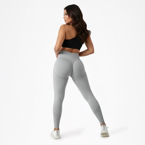 Shapetape High waist sportlegging - Maat XL - Grijs - sportbroek - squat proof - sportkleding dames - Yoga kleding dames - hardloopbroek dames - yoga legging dames - Tiktok legging Merk: Shapetape van Merkloos — afbeelding 2
