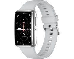 DrPhone Ai¹ Hydro Smartwatch – 1.47 inch TFT Touch Display – Bluetooth Bellen – Hartslag, Bloeddruk & SpO₂ Meter – IP67 Waterdicht - Zilver