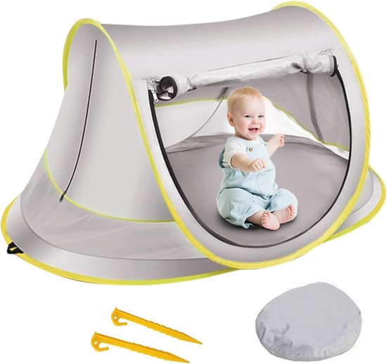 Pop-up strandtent voor baby's
