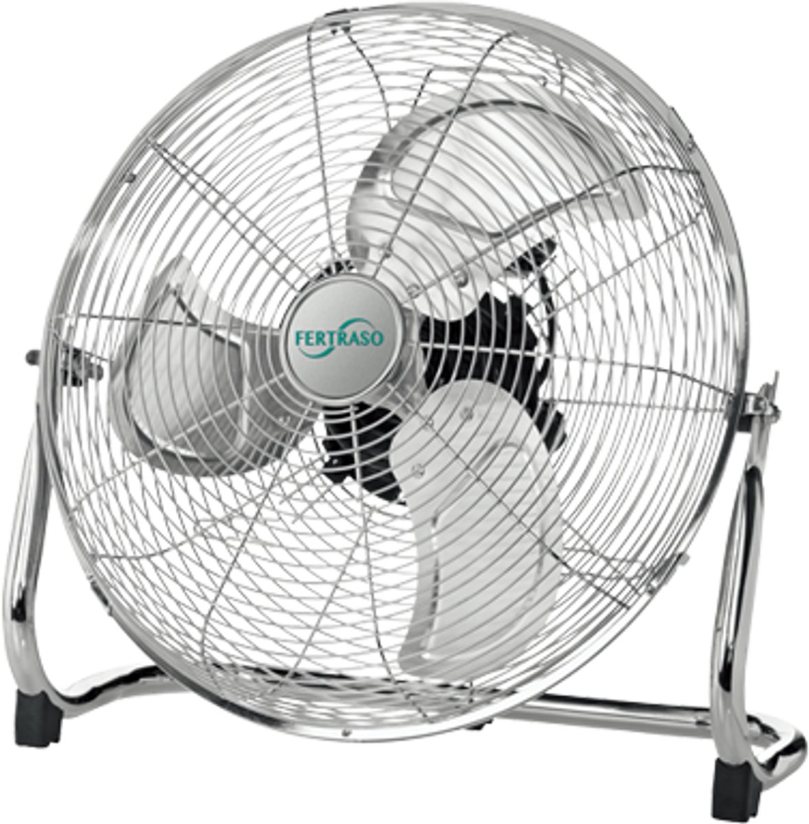 Vloerventilator Fertraso de Luxe ø 30 cm - verchroomd - 3 standen