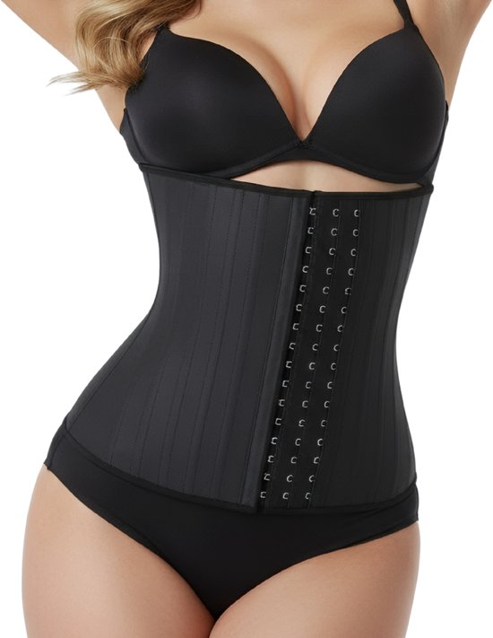 Waist Trainer - Korset - Zwart - Maat L - Snel afvallen - Shapewear Korset - Buikband zwangerschap - zweetband buik - afslanken - Shapewear - Corrigerend ondergoed Shapetape - zweetband buik