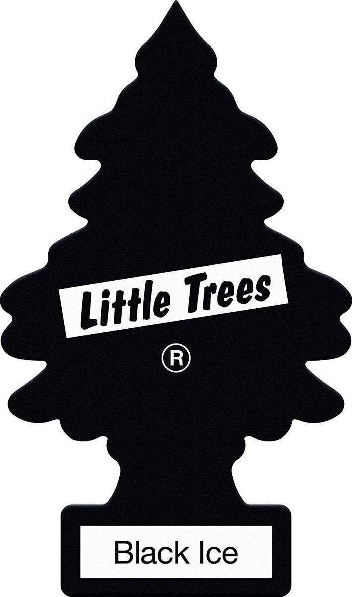 Little Trees Black Ice - Luchtverfrisser voor auto - 3-pack, geur: Black Ice