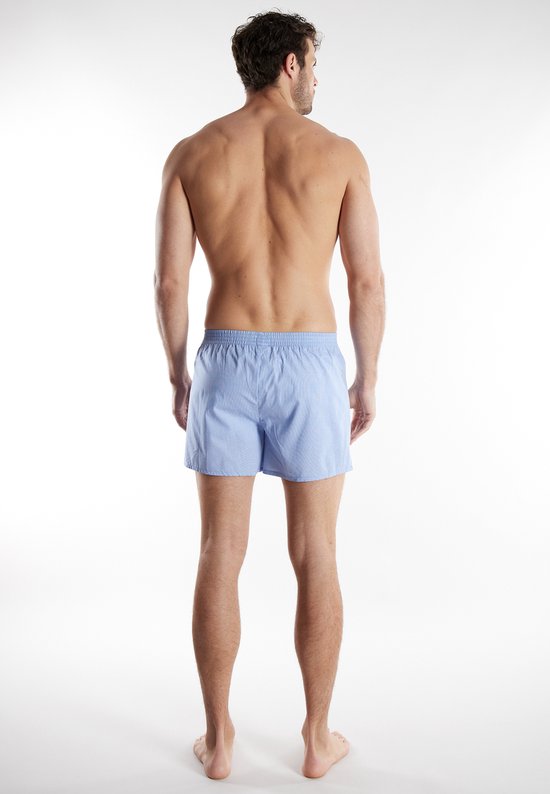 Tom Tailor - Katoenen boxershorts in een 2-pack - Maat M/5 - blue-light-check