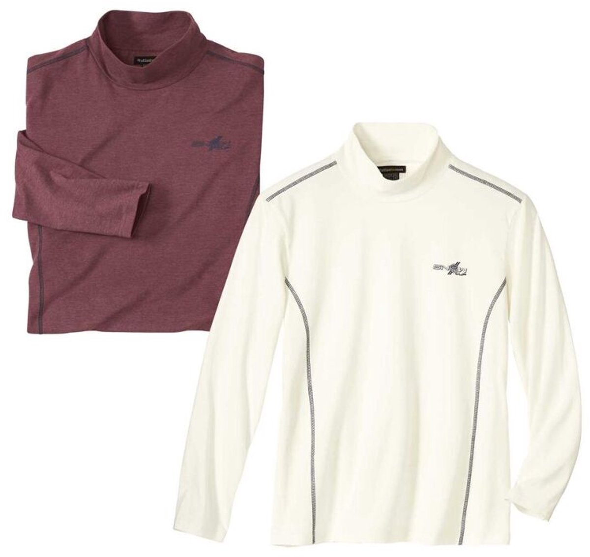 ATLAS FOR MEN - Set van 2 coltruien Snow - Heren - Verkrijgbaar in grote maten - 5XL
