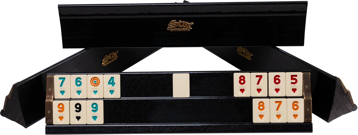 Rummy - Okey - Hout/Wood - Luxe uitgave - Rummi - Bordspel - Okey Takimi