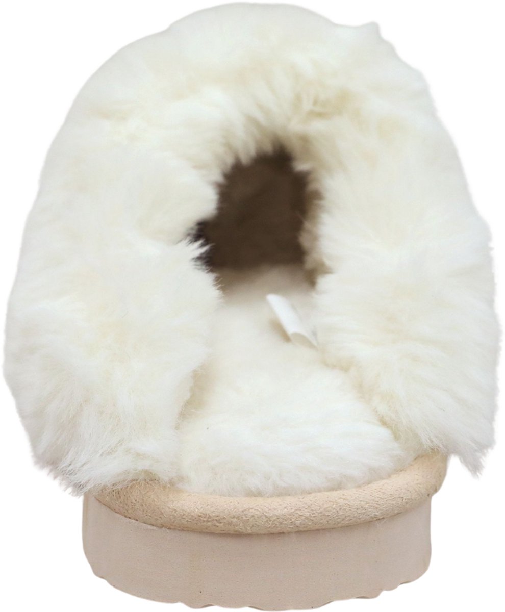 Pantoffels Dames en Heren Fluffy Open Sloffen met Pluche Voering Antislip Zool - Beige - Maat 40/41 valt klein van Merkloos / Sans marque — cadeau in Mode & Accessoires - foto 3