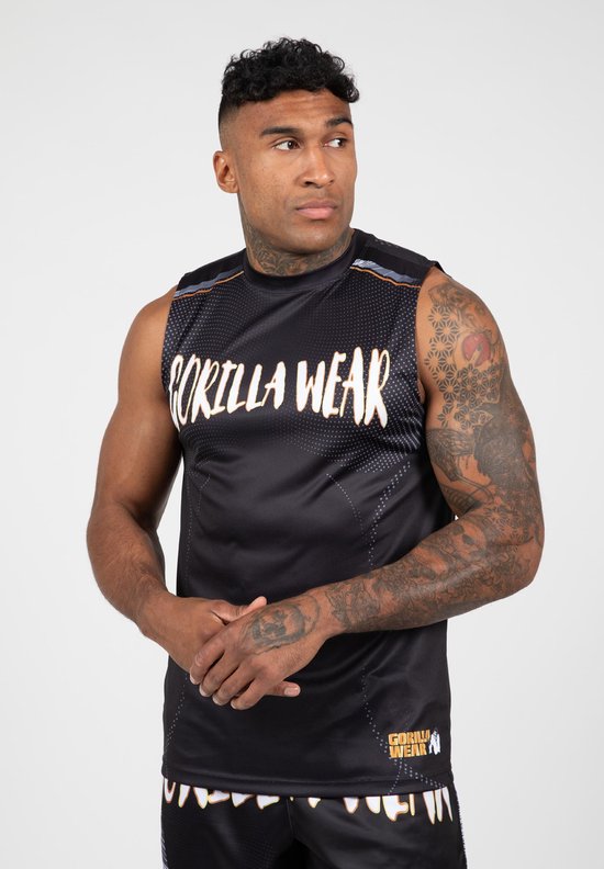 Débardeur Gorilla Wear Clayton - Zwart/ Or - 2XL