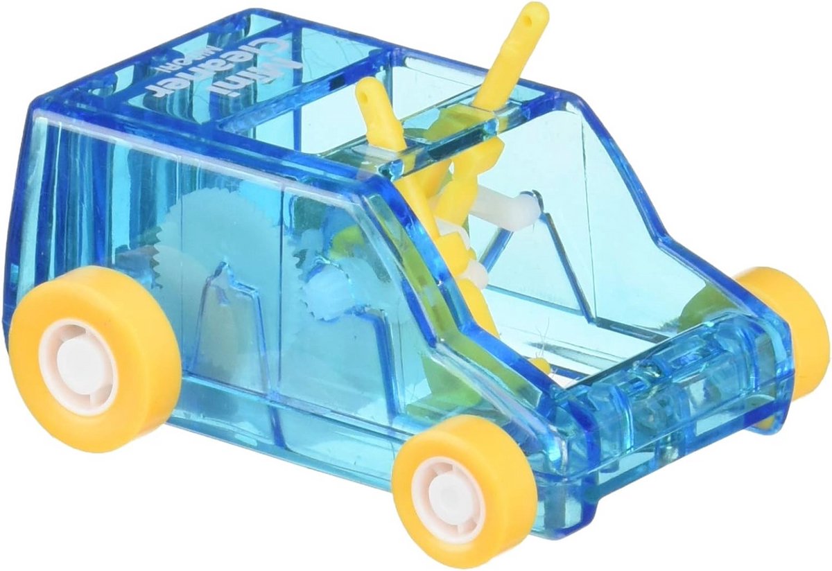 Mini Desktop Cleaner en Dust Sweep - Blauw Transparant