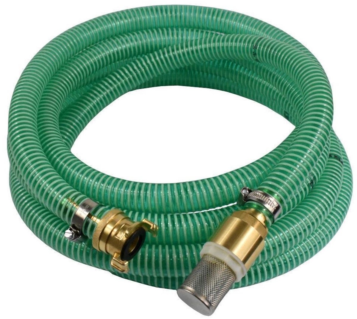 1"/25mm Zuig- + persslang met zuigkorf, terugslagklep + zuigkoppeling 9m