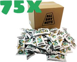 All Day Nuts – 75x noten snack zakjes 25g – noodpakket- notenmix met cashew en amandel – 1,9 kg – perfecte dagelijkse porties (Exactly good) – gezonde snack voor werk, thuis en sport – ook geschikt als noodvoorraad