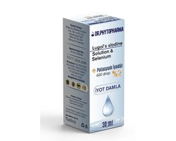 Dr. Phytopharma Jodium en Selenium Druppels - Vloeibaar Voedingssupplement - Kaliumjodide & Natriumseleniet - 600 druppels - 30 ml