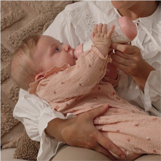 Difrax Natural S-Babyfles - 250 ml - Roze - Anti Colic - 2 Stuks van Merkloos — afbeelding 5
