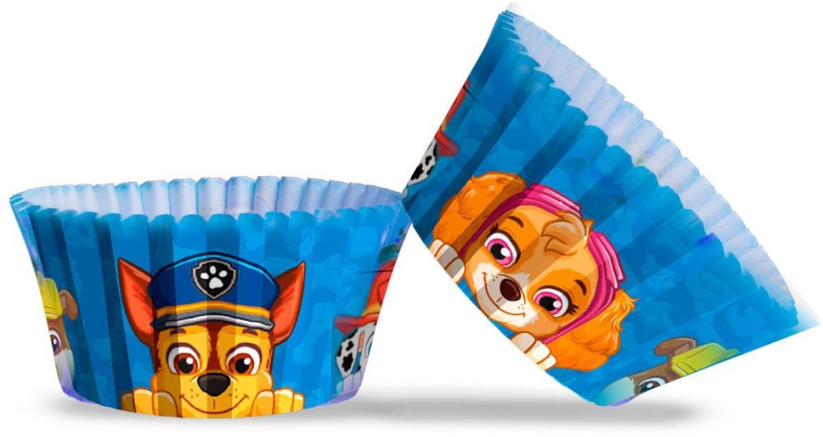 DEKORA - 25 papieren Paw Patrol cupcakevormen