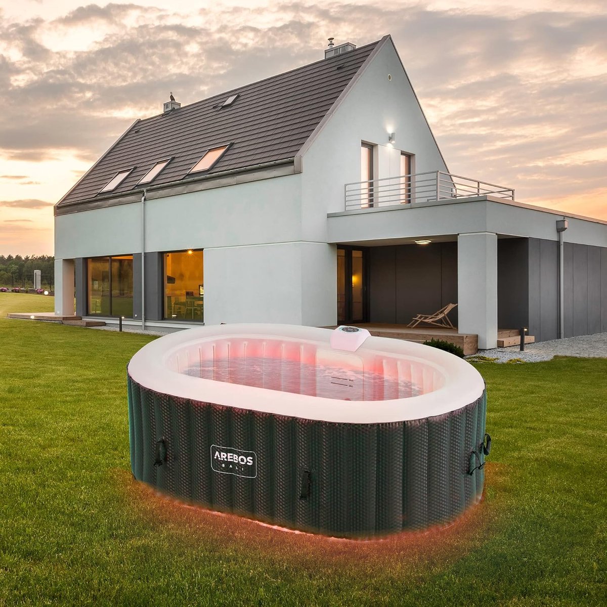 Opblaasbare Whirlpool Binnen & Buiten – 190x120 cm – Medahomestore