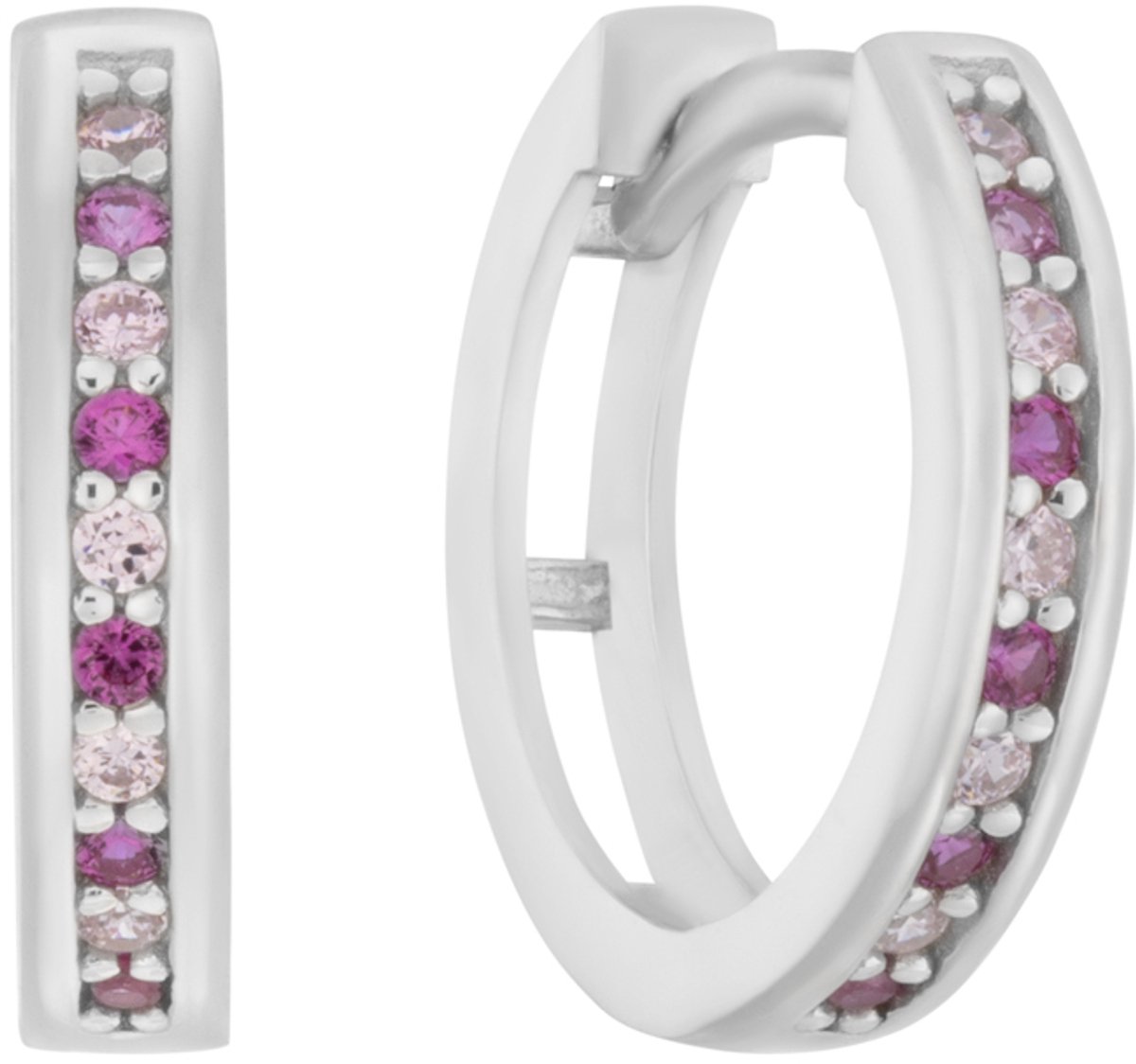 Glow 107.3100.00 Kinder Oorbellen - Oorringen - Sieraad - Voor Kinderen - Zilver - 925 Zilver - 12 mm lang