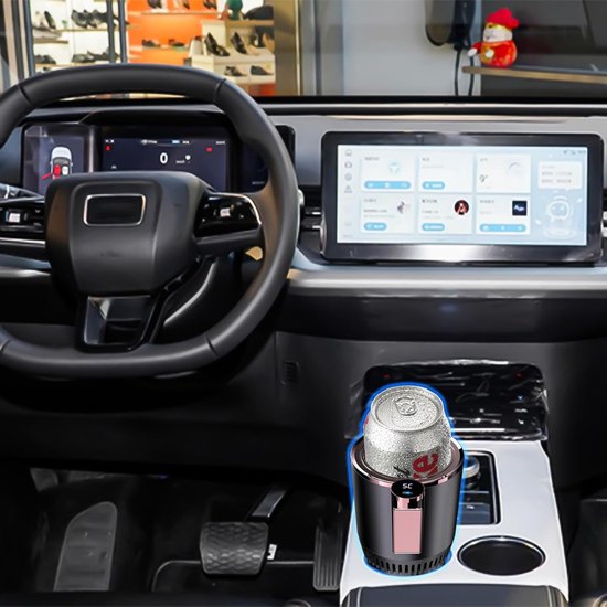 2-in-1 temperatuurregelmok voor autokoeler Smart Cup, verkoelend en verwarmend, bekerhouders voor in de auto -3℃~65℃, temperatuurregeling, draagbare drankkoeler voor in de auto voor forenzen/roadtrippers, vakantie, seizoensgeschenk van Merkloos — afbeelding 4