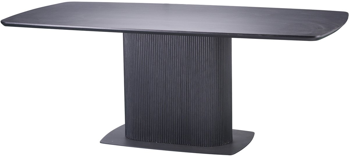 Notio Living Daleton | Eettafel 200x100 Zwart MDF