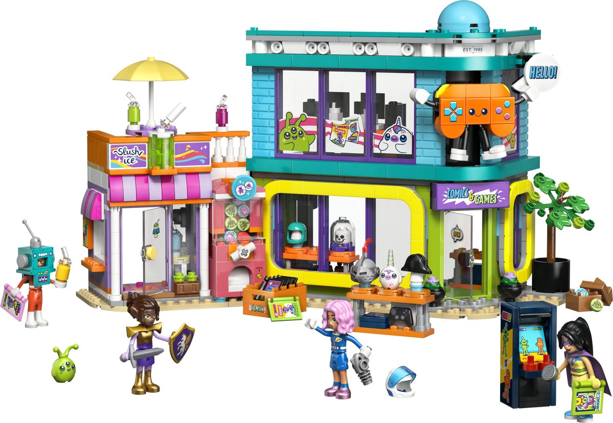 LEGO Friends Stripboeken- en Gamewinkel Speelgoedwinkel Bouwpakket voor Kinderen - 42674 – foto 4