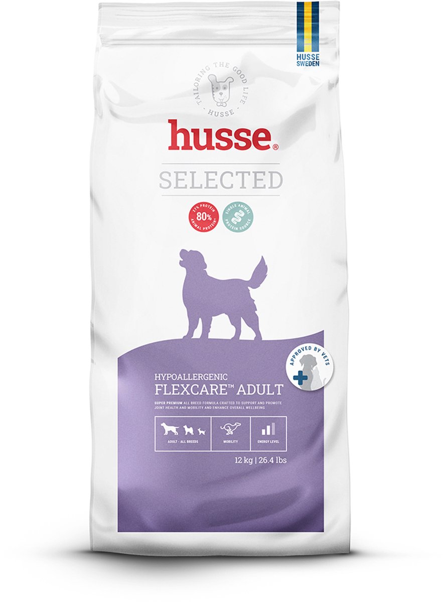 Husse Flexcare™ Adult - Hypoallergeen - Kalkoen en Rijst - Glutenvrij