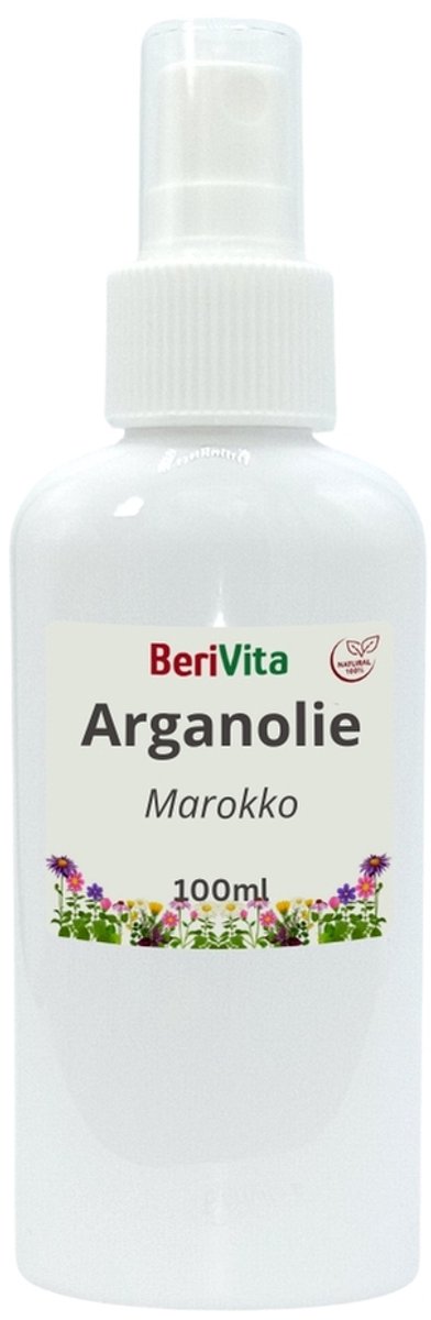 Arganolie 100ml Sprayfles - Pure, Marokkaanse Argan Olie voor Gezicht, Huid en Haren - Koudgeperst