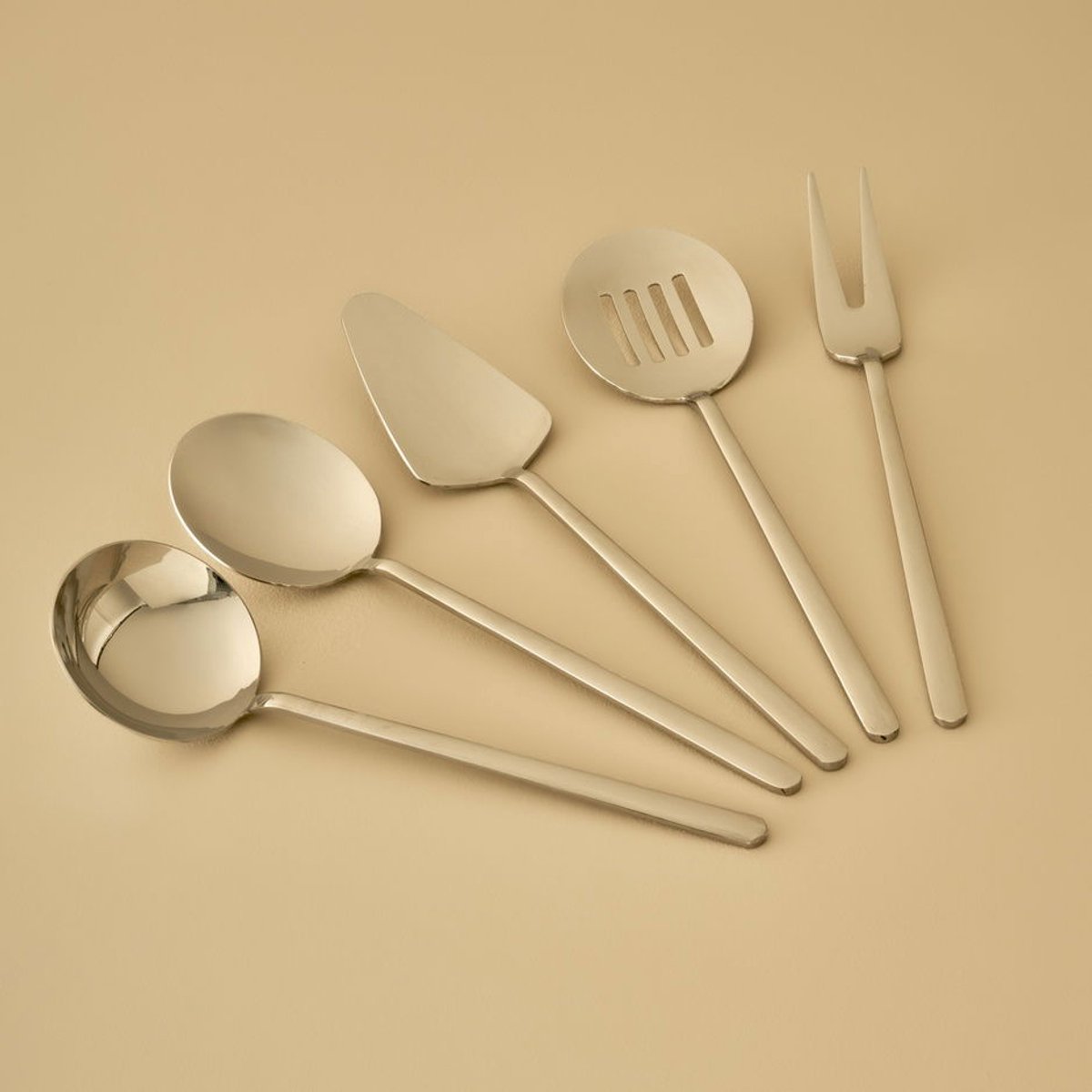 Siena 5-delig Serveerset Zilver