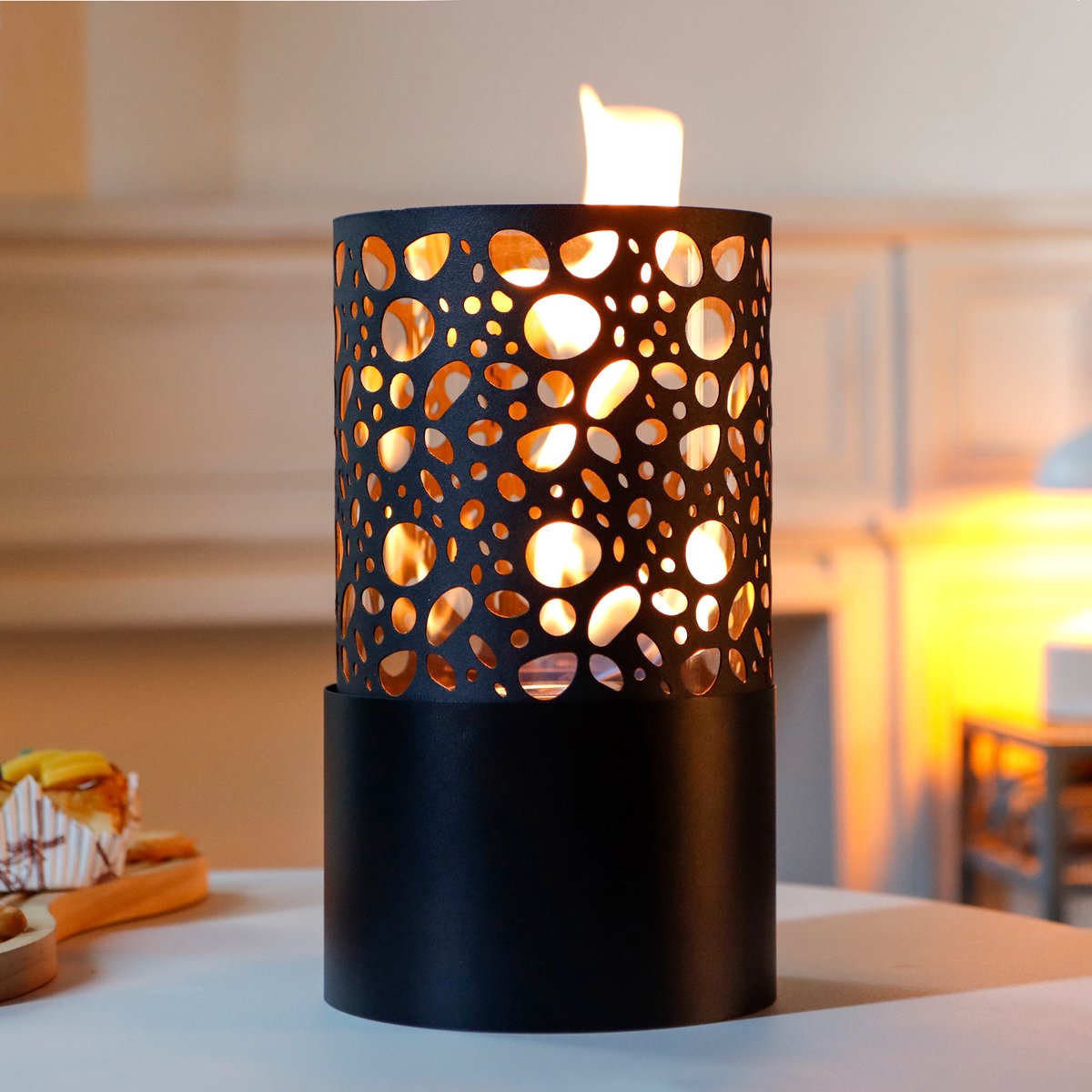 JHY DESIGN Bio Ethanol Sfeerhaard – Tafelhaard – Bio Ethanol Haarden – Terrashaard – Buitenhaard - 30 cm hoog - Binnen en Buiten