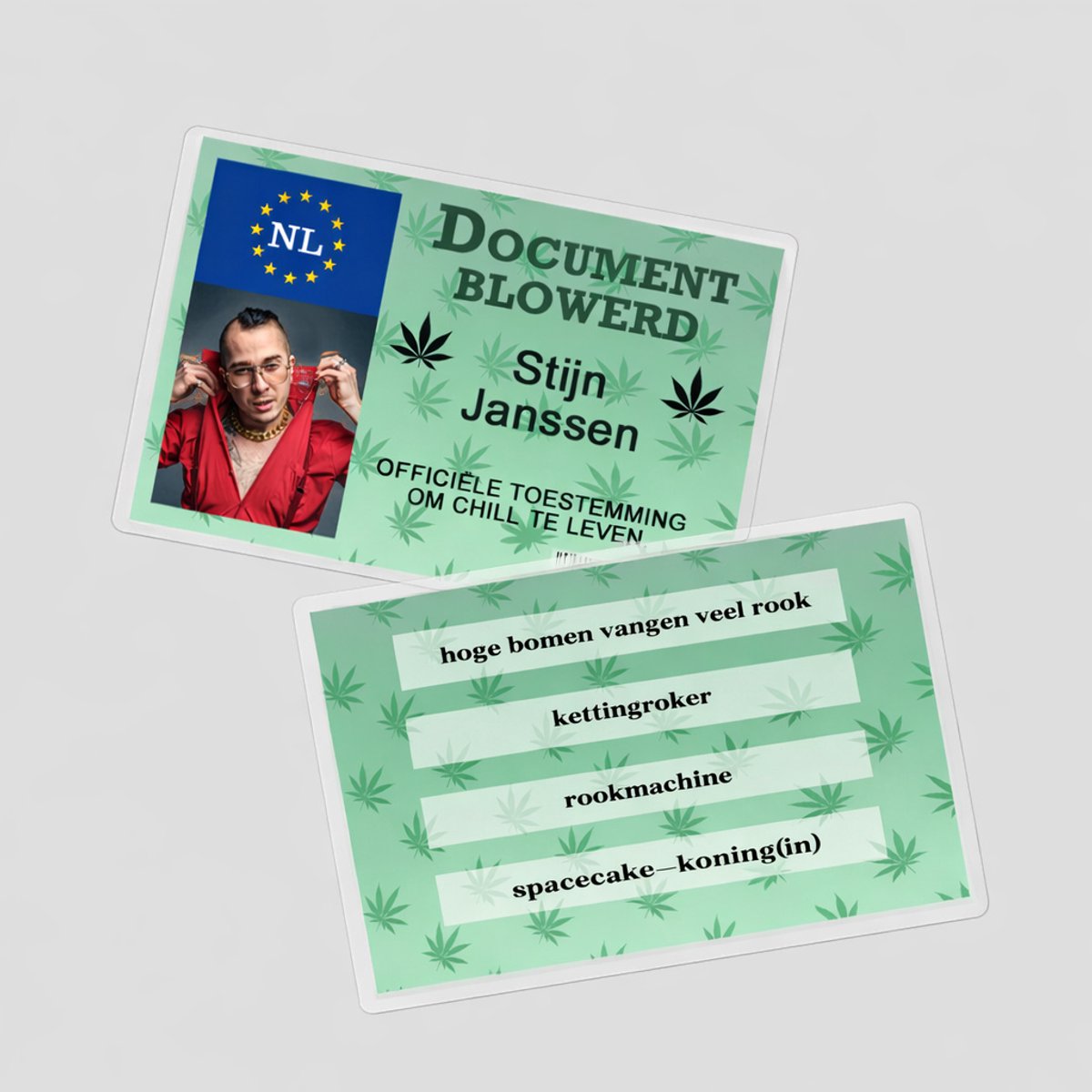 Grappig Blowkaart-Document Blowerd– Gelamineerd– Origineel Cadeau– Gepersonaliseerd-5,3x8cm-decoratie, grap, cadeau-volledig gelamineerd-Humoristisch en uniek ontwerp