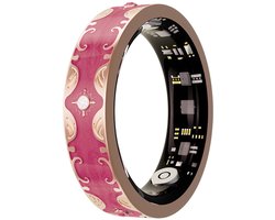 WizBay Premium Select® Bohemian Smart Ring - Rose Red - Hartslag, Slaap en Zuurstofmeting - Activiteitstracker - Maat 7