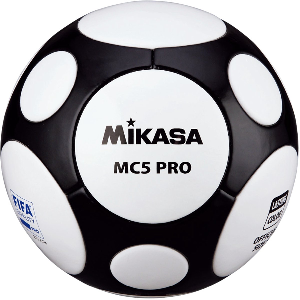 Voetbal Mikasa MC5 Pro – Maat 5- Zwart-Wit FIFA Goedgekeurd