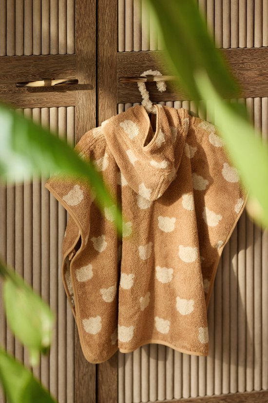 Jollein Badponcho - 100% Badstof - 1-2 jaar - Jacquard - Teddy Bear Reversible van Merkloos — afbeelding 5