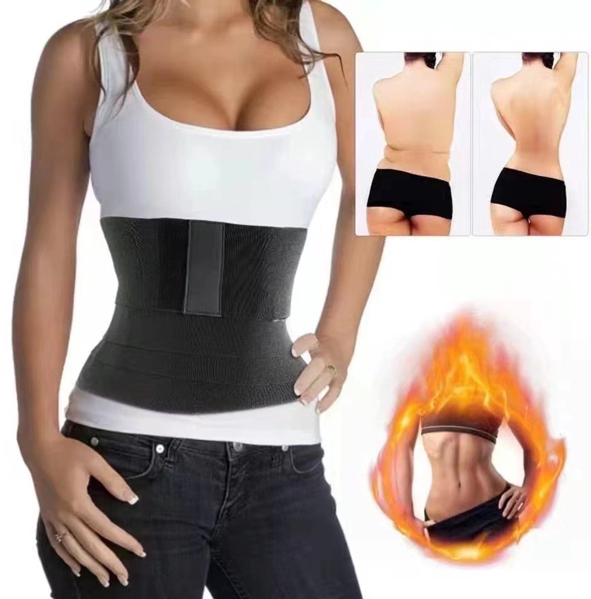 Tailletrainer - Buikcontrole - Taillebindsel Lichaamsvormer - Zwetend Shapewear - Dagelijks Gebruik Sportriem