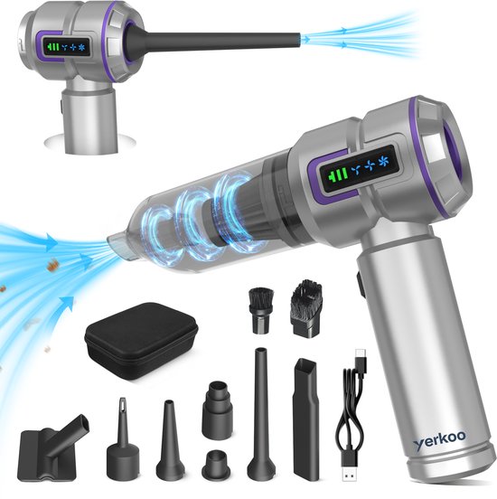 Yerkoo - Kruimeldief - Auto Stofzuiger (EAN: ...0101) - Yerkoo - €39,95