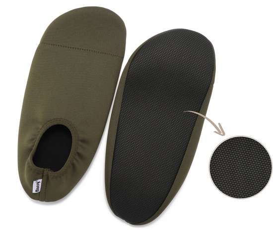 Chaussures Antidérapantes Maesy - Chaussures Aquatiques Enfant - Protection UV - Anti Glissement - Arrêt Glissade - Taille 21-23 - Vert