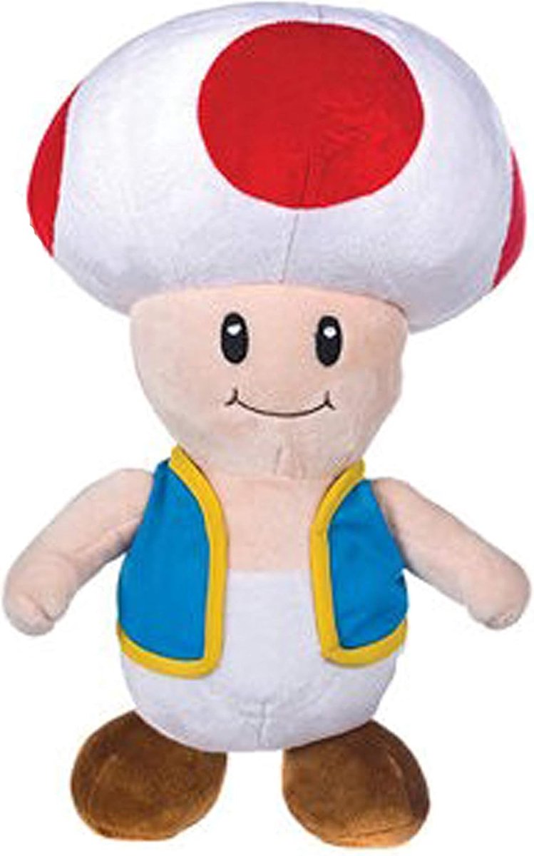 Toad - Super Mario Bros Mini Pluche Knuffel 19 cm