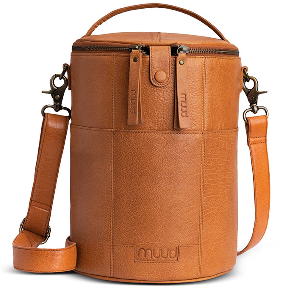 MUUD - Saturn XL -Luxe Lederen Handwerktas - Whisky