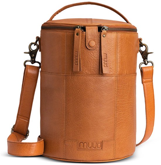 MUUD - Saturn XL -Luxe Lederen Handwerktas - Whisky