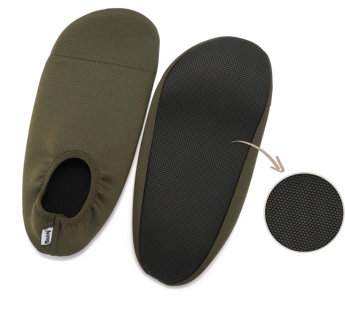 Maesy Antislip Schoentjes - Waterschoenen Kind - UV-bescherming - Anti Slip - Stop Uitglijden - Maat 36-38 - Groen