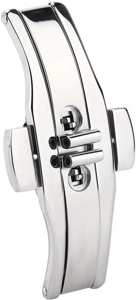 SouqOne - Horlogeband Vlindergesp Vervanging Mannen Vrouwen - Horloge Sluiting Deployant Gesp - Gesp Voor Horlogeband - Horlogeband Hulpstuk - RVS Vlinder Gesp - Geschikt voor Diverse Horloges - Zilverkleurig Ravenous Deploy .