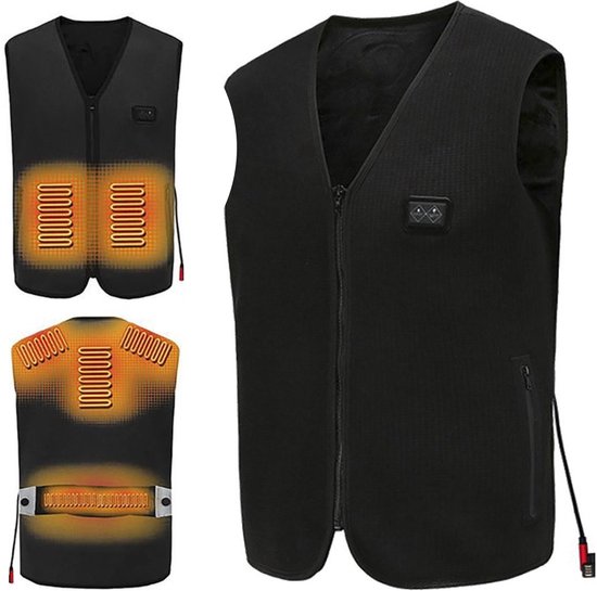 Høgge Verwarmde Heren Bodywarmer Gløde Zwart | Webwinkel
