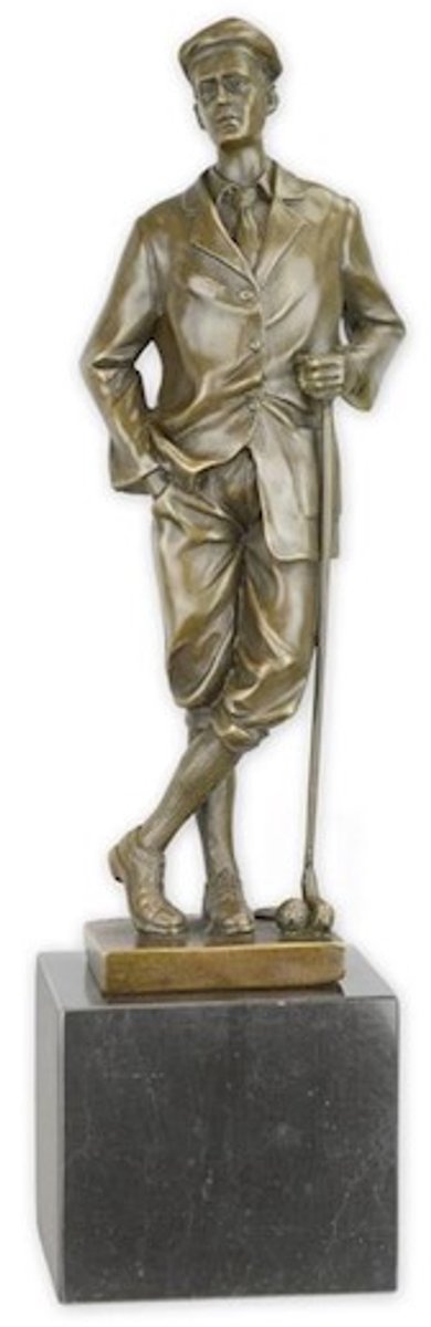 Bronzen beeldje - Golfer - Sport - 31,8 cm hoog