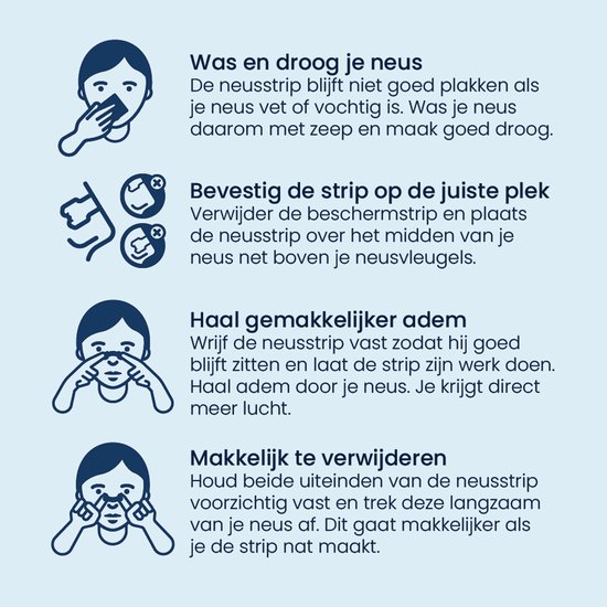 Bandes nasales anti Snurk Breathe Right - Dilatateur nasal - Pansements nasaux anti- Snurk - Peaux sensibles - Petit/ Medium 30 pièces - Transparent - Bon sommeil - Doux pour la peau - Idéal en cas de rhume et d'allergies