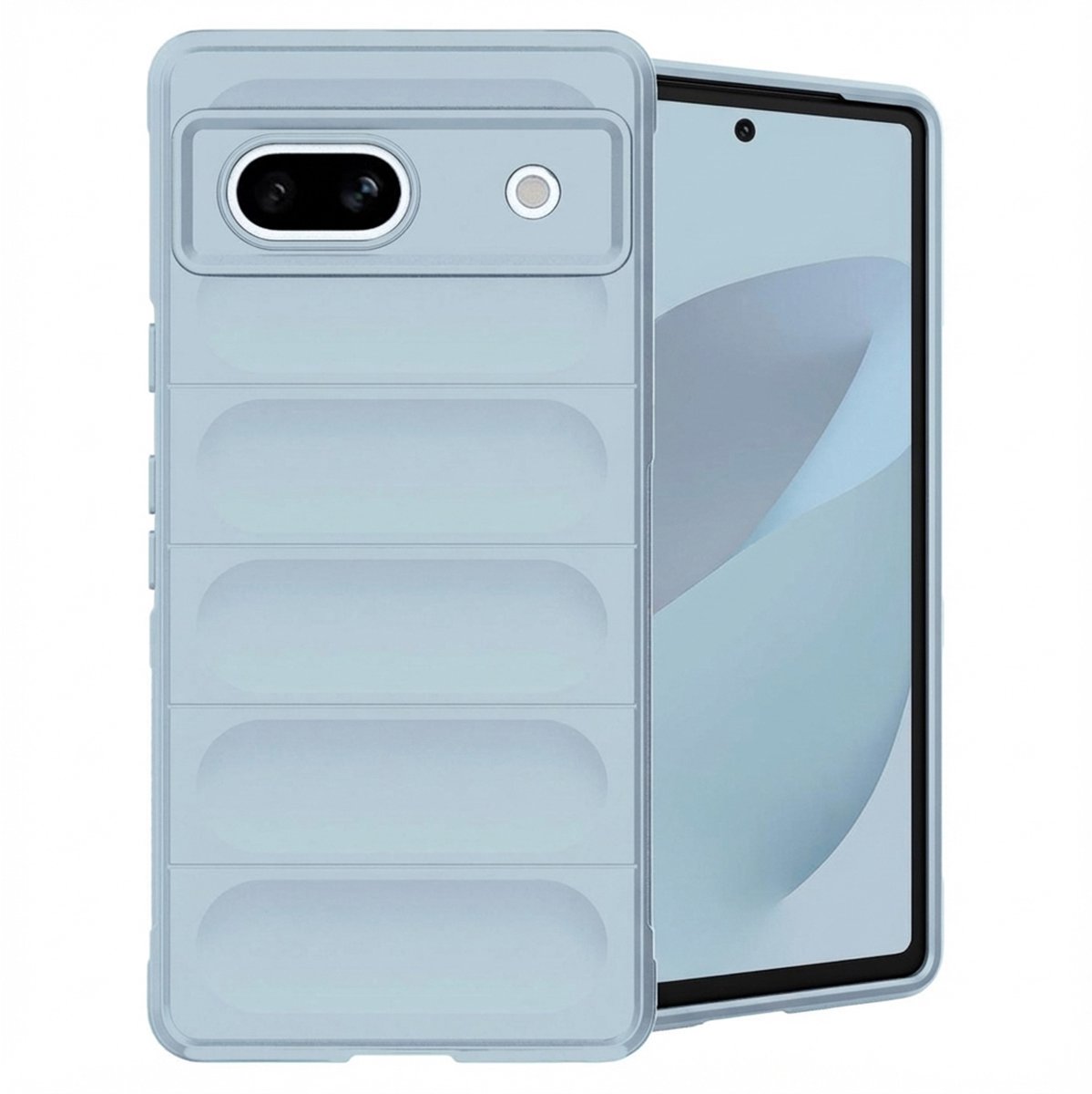 imoshion Hoesje - Geschikt voor Google Pixel 7a - EasyGrip Backcover - Lichtblauw