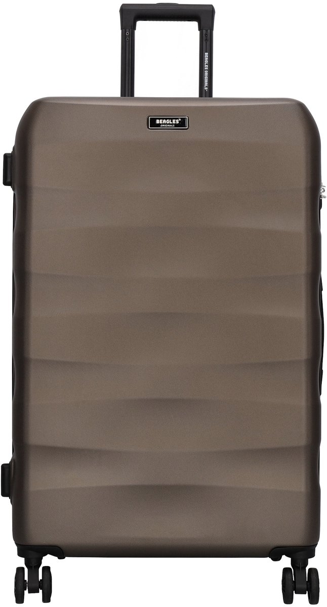 Beagles Originals Go Travel Grote Koffer - 74 cm - 94 Liter – Reiskoffer met Cijferslot - Brons
