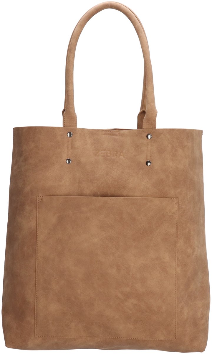 Zebra Natural Bags shopper - Camel