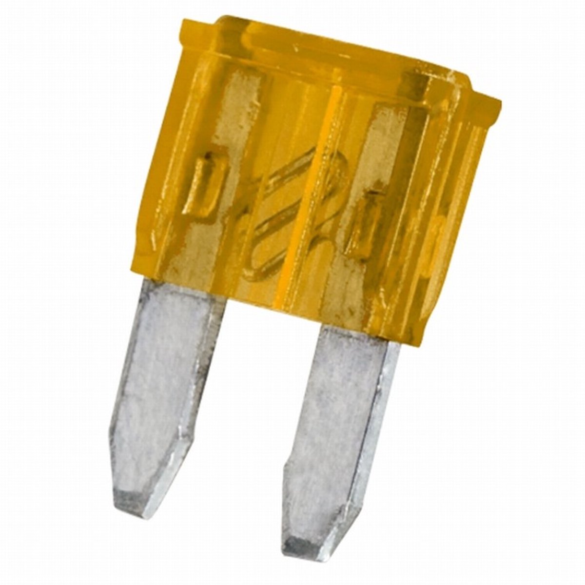 25x Mini Steekzekering 5A – Mini Knife Fuse Voor Auto En Car Audio – Gele Autozekering 11 × 8,6 Mm – Compacte Zekering Voor Voertuigen En Autosound Systemen – Verkoopeenheid 25 Stuks [05362]